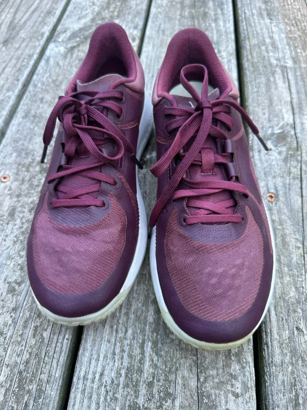 Lululemon Womens 8.5 Strongfeel Training Shoe Burgundy Sneakers Tennis Shoes